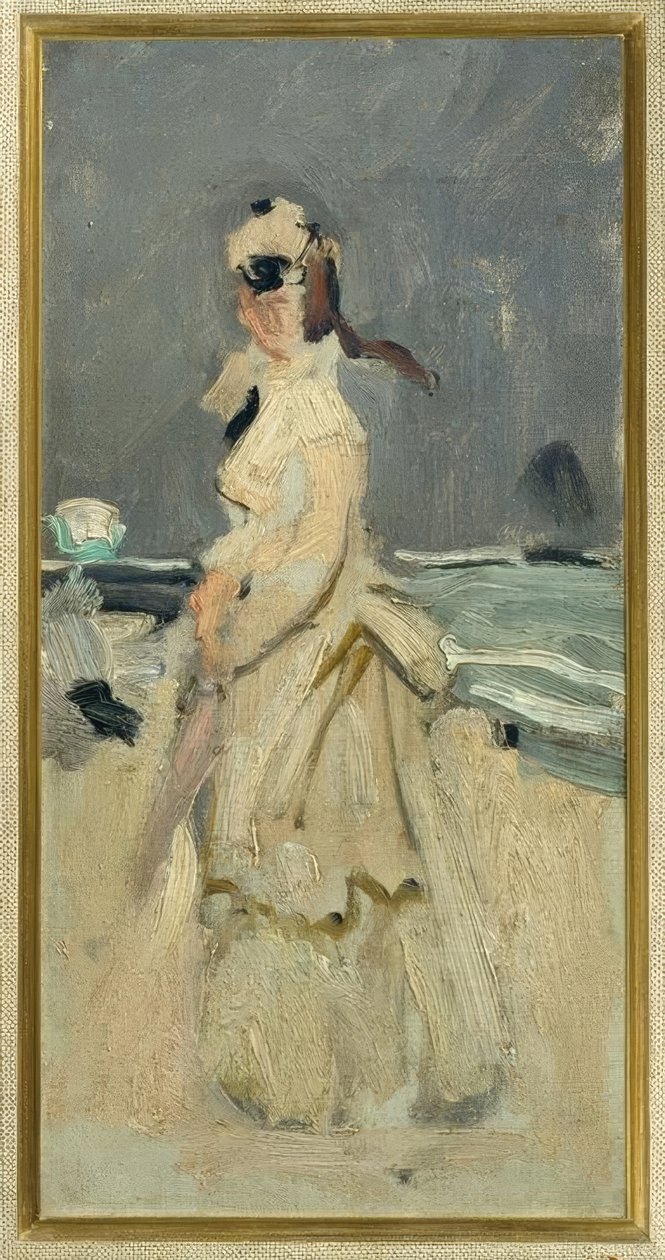 Camille na praia de Claude Monet