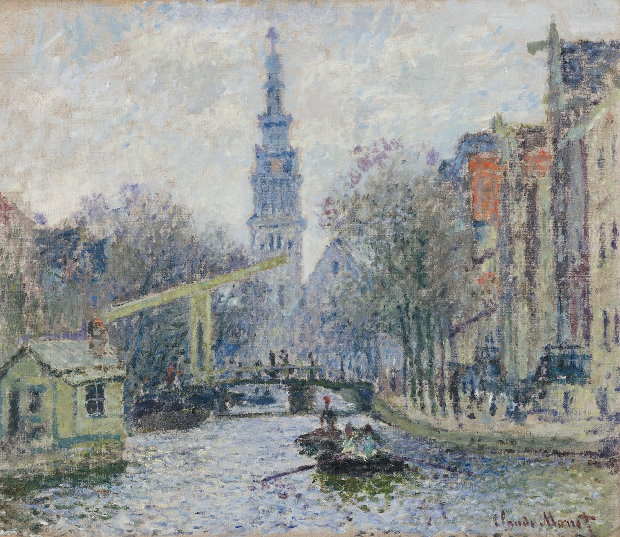 Canal a Amsterdam, 1874 de Claude Monet