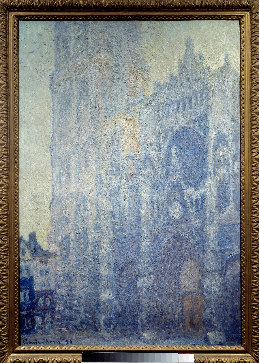 Cathedrale Notre-Dame de Rouen, o portal e a torre Saint Romain, effect du matin, harmony blanche Pintura de Claude Monet (1840-1926) 1893 Sol. 1,06x0,73 m Paris, musee d