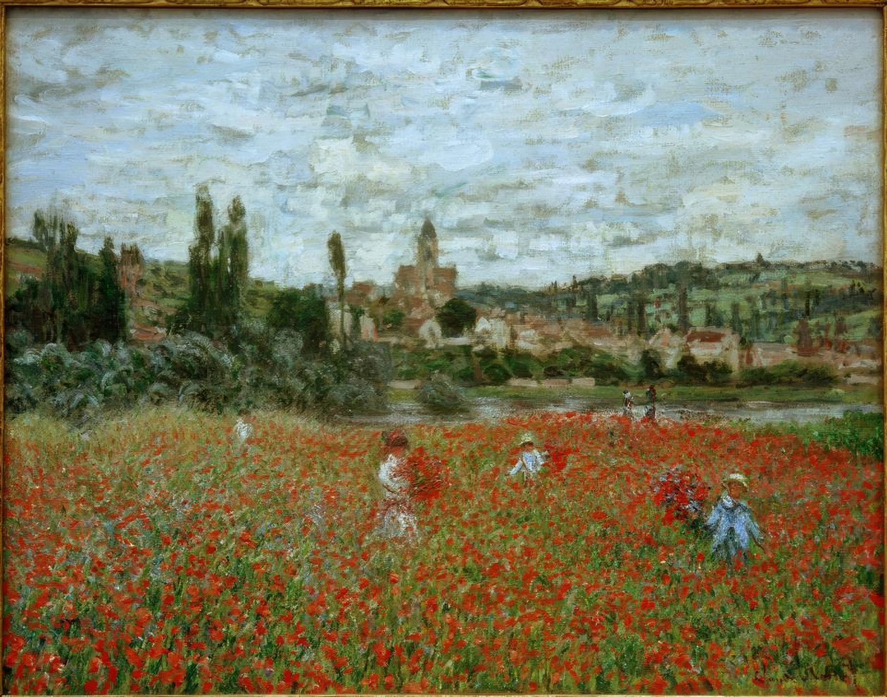 Campo de papoulas perto Vétheuil de Claude Monet