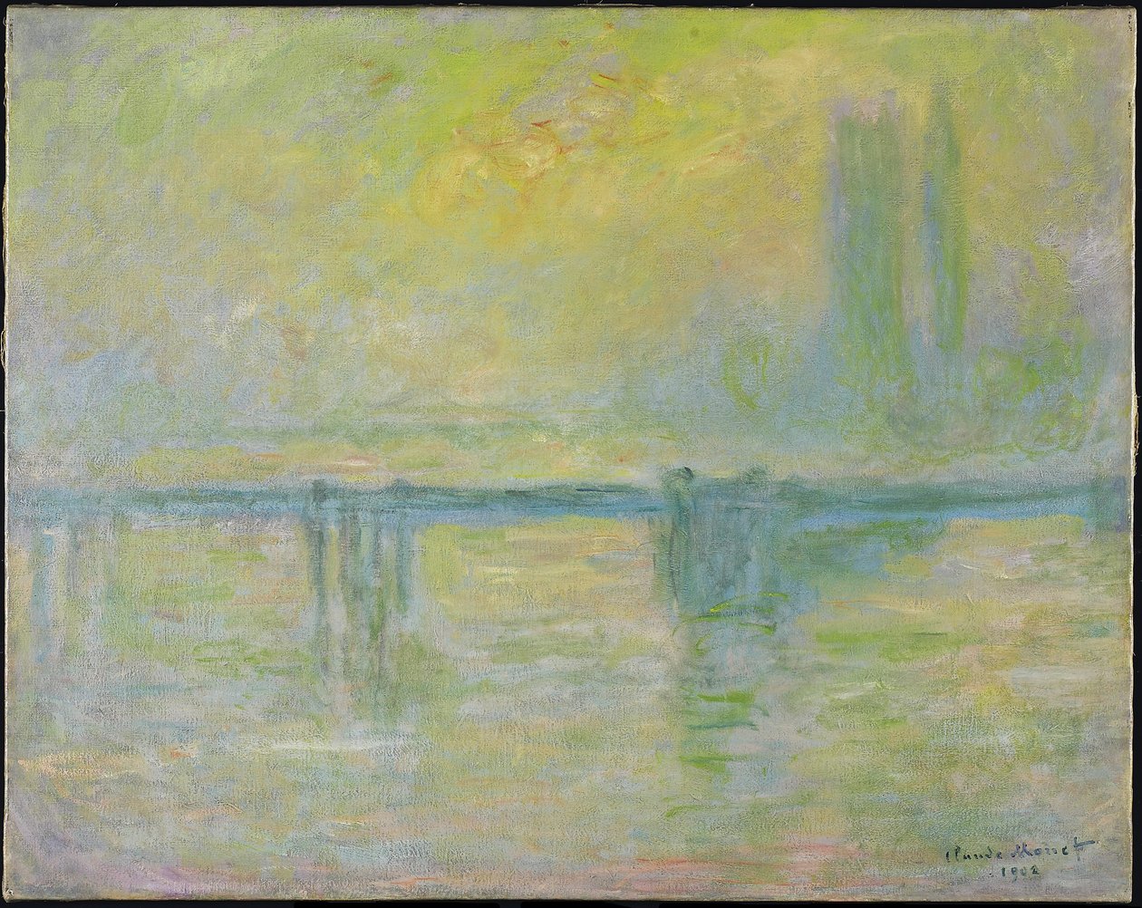 Charing Cross Bridge: Nevoeiro, 1902 de Claude Monet