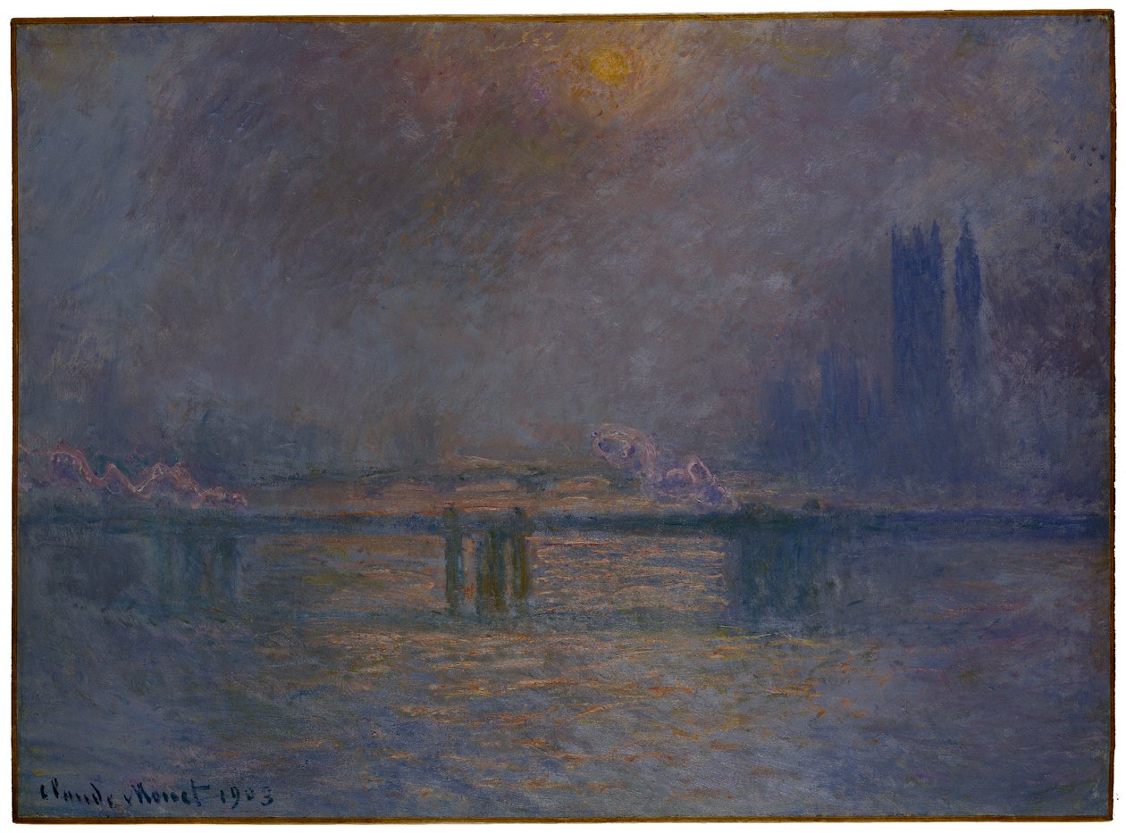 Ponte de Charing Cross, Tamisa, 1900-03 de Claude Monet