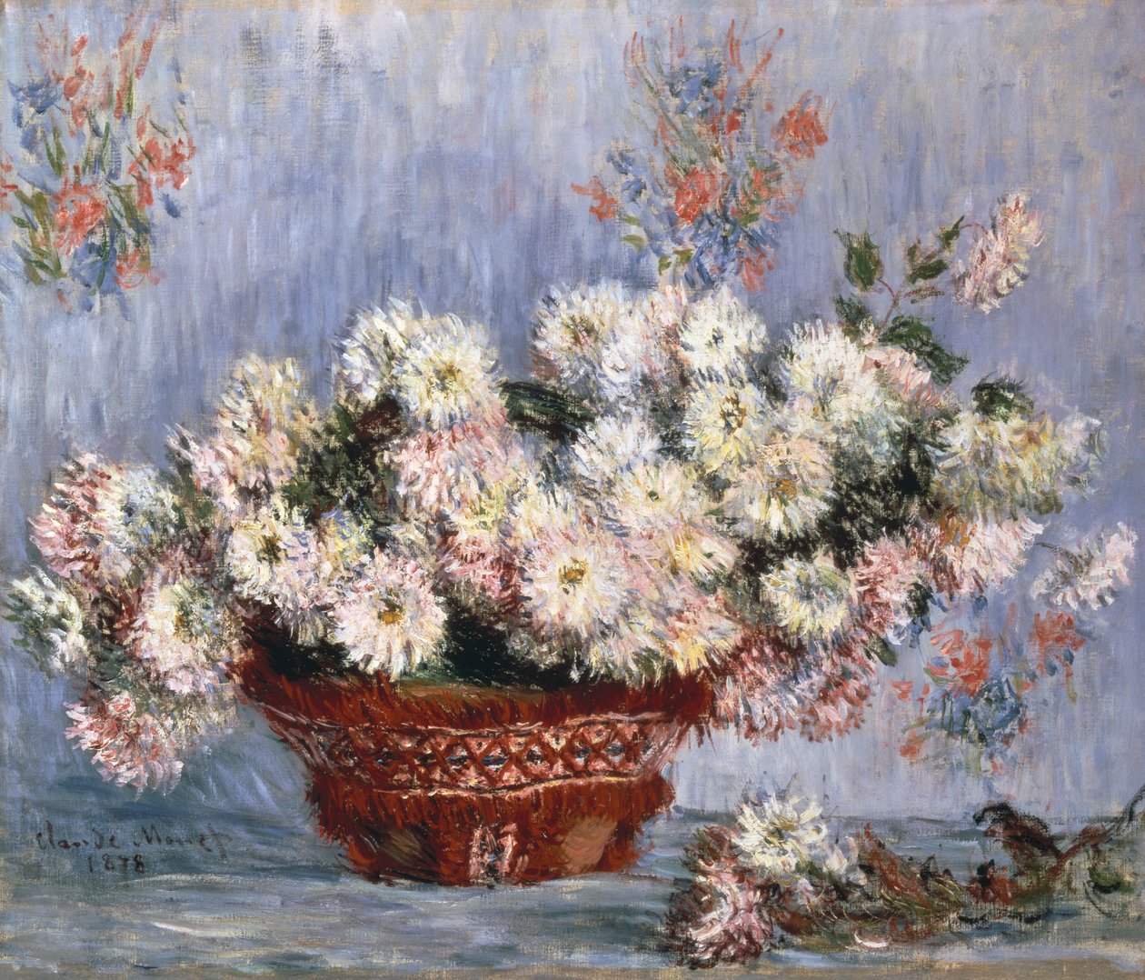 Crisântemos, 1878 de Claude Monet