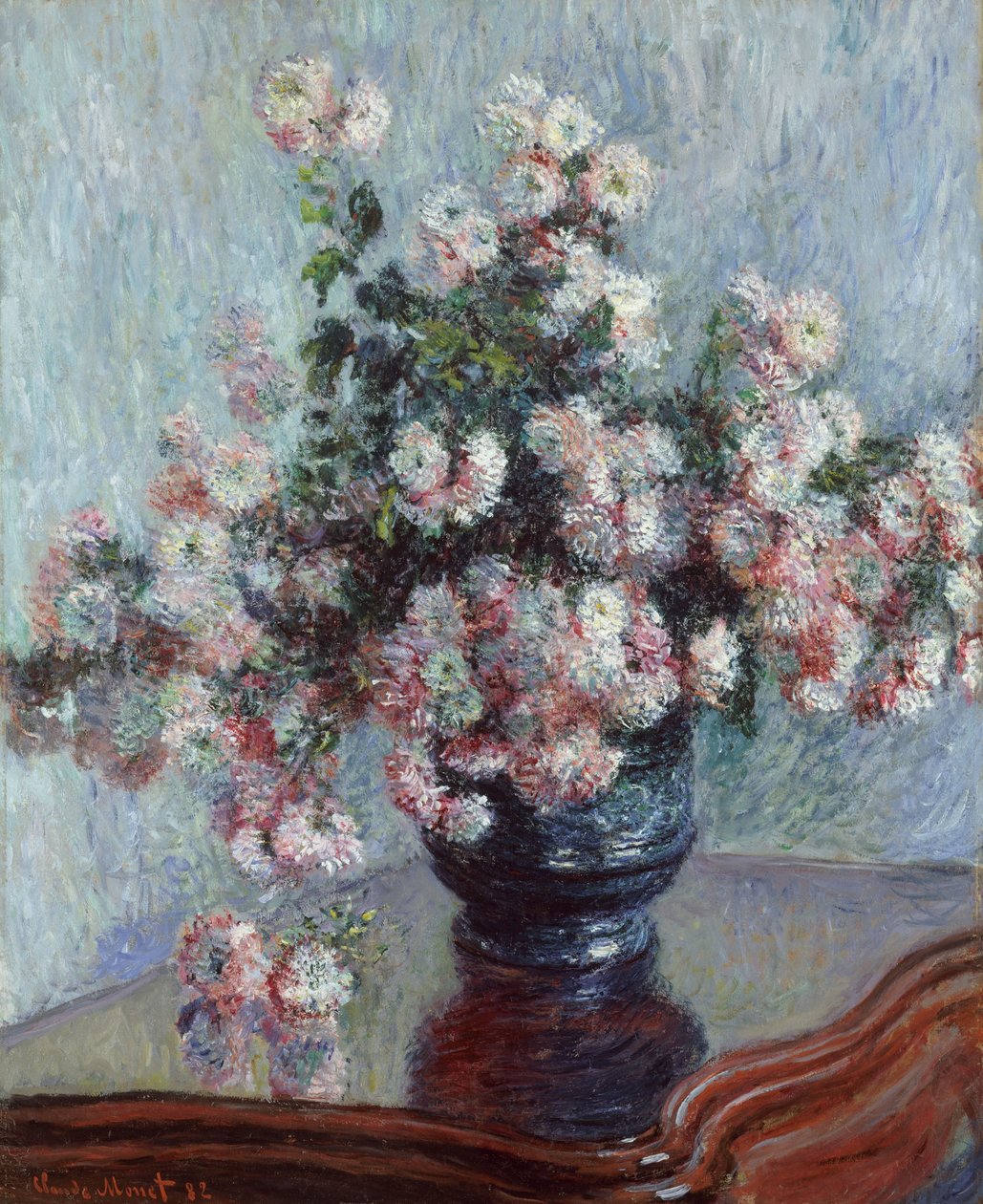 Crisântemos, 1882 de Claude Monet