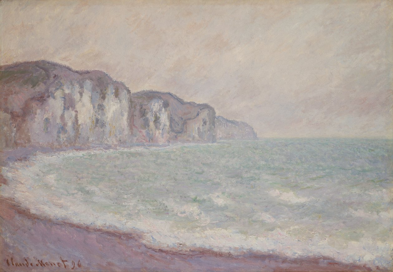 Penhasco em Pourville de Claude Monet