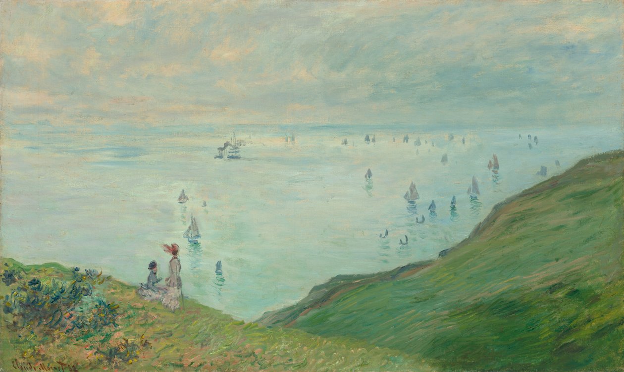 Falésias em Pourville de Claude Monet