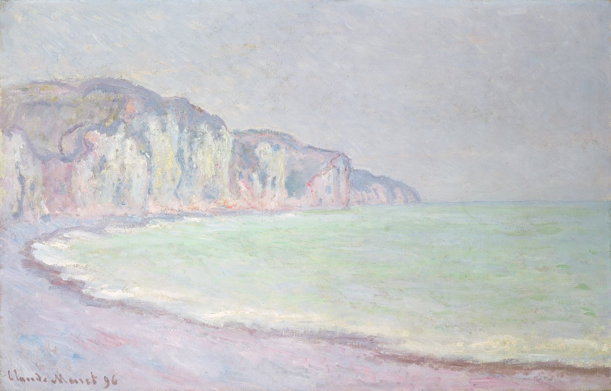 Penhascos em Pourville, 1896 de Claude Monet