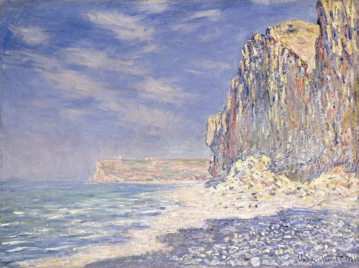 Penhascos perto de Fecamp, 1881 de Claude Monet