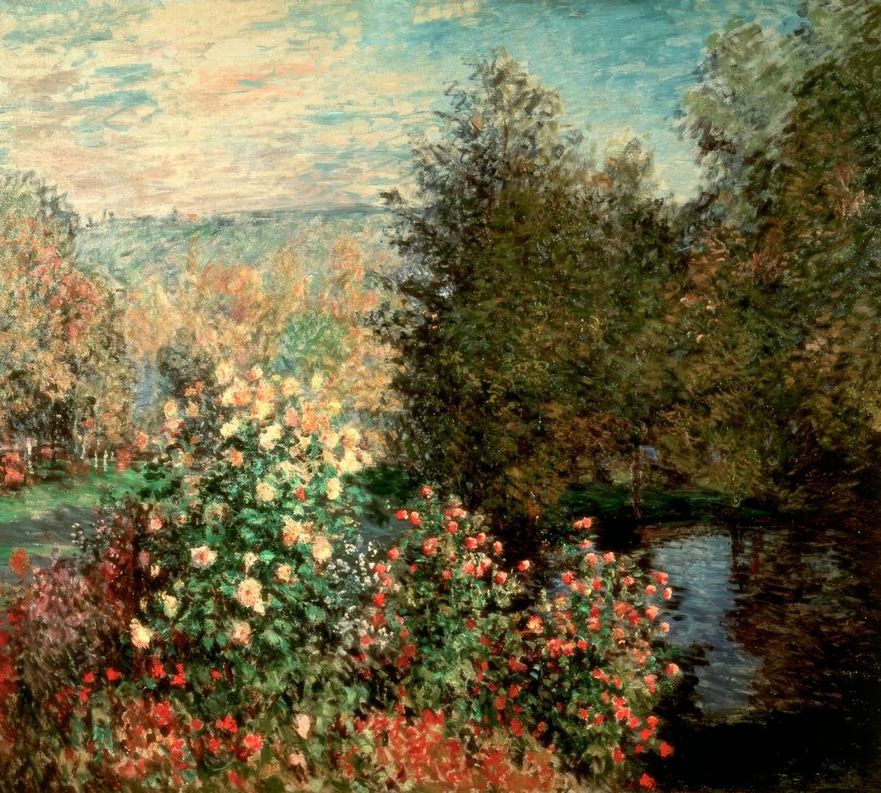 Canto do jardim em Montgeron de Claude Monet
