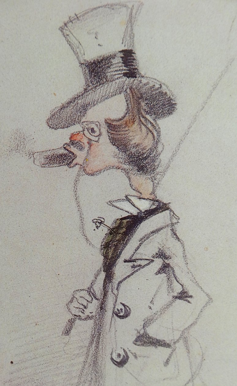 Dandy com um charuto Dandy au Cigare, ca 1857 de Claude Monet