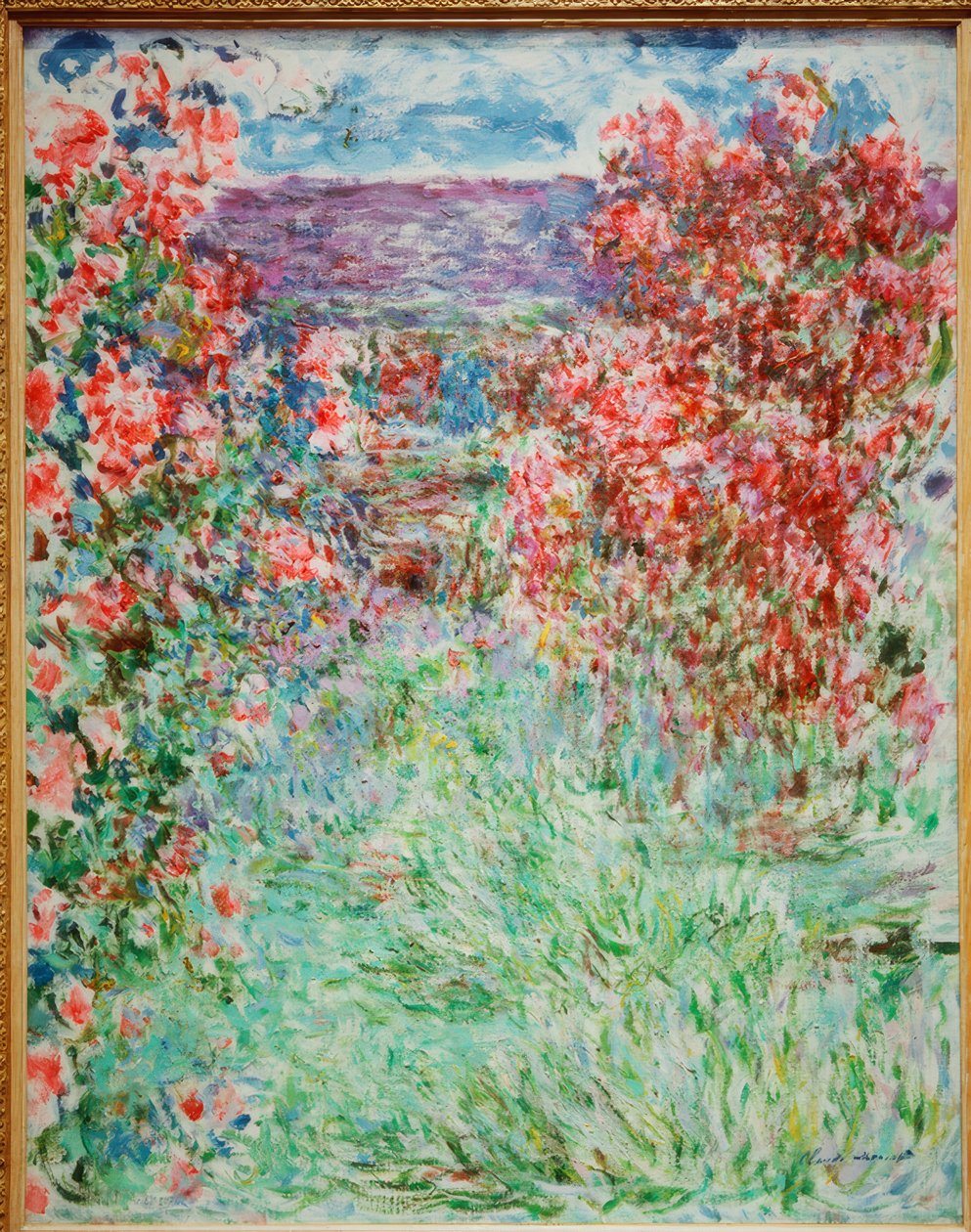 A casa entre as rosas de Claude Monet
