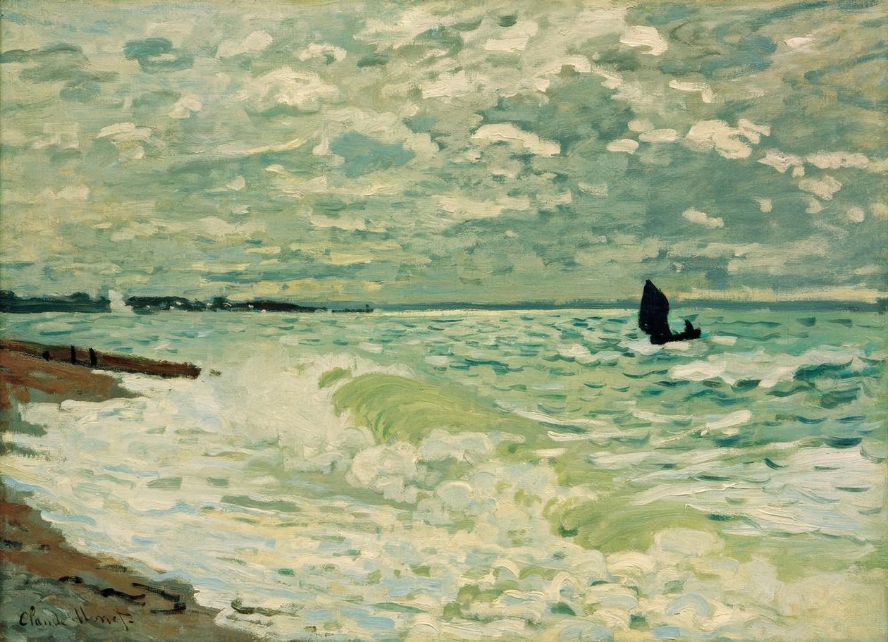 O mar em Sainte-Adresse de Claude Monet