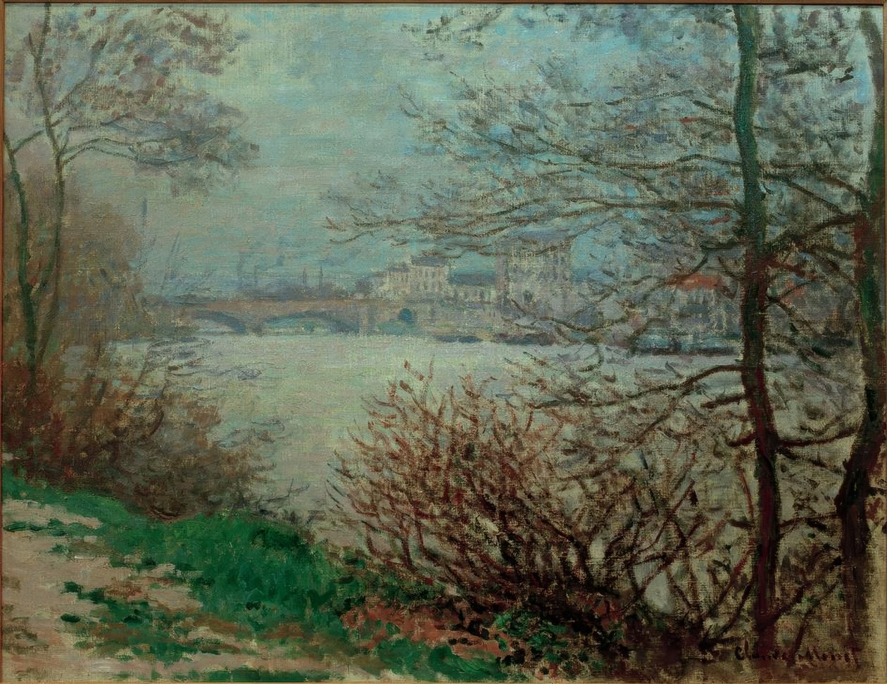 Banco Sena perto da ilha Grande-Jatte de Claude Monet