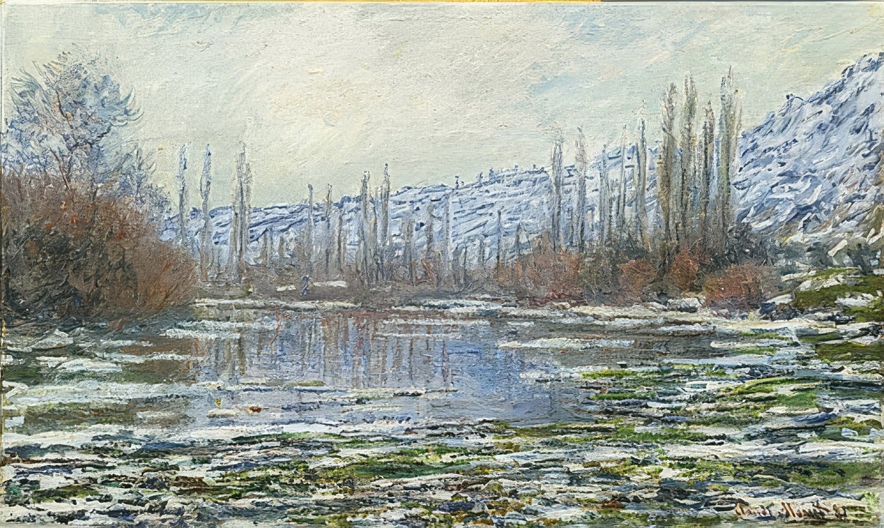 O degelo em Vétheuil. 1880 de Claude Monet