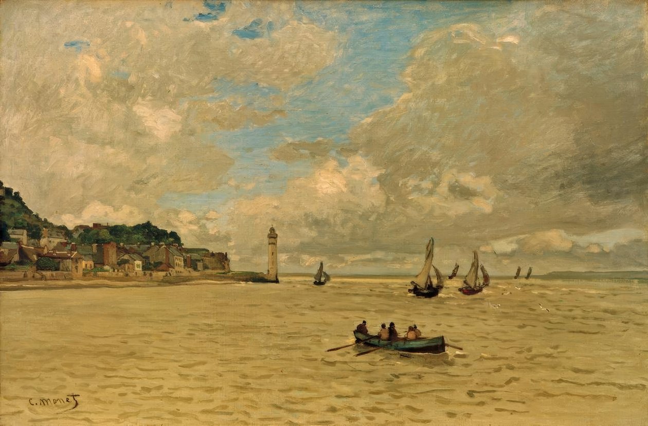 O farol de Honfleur de Claude Monet