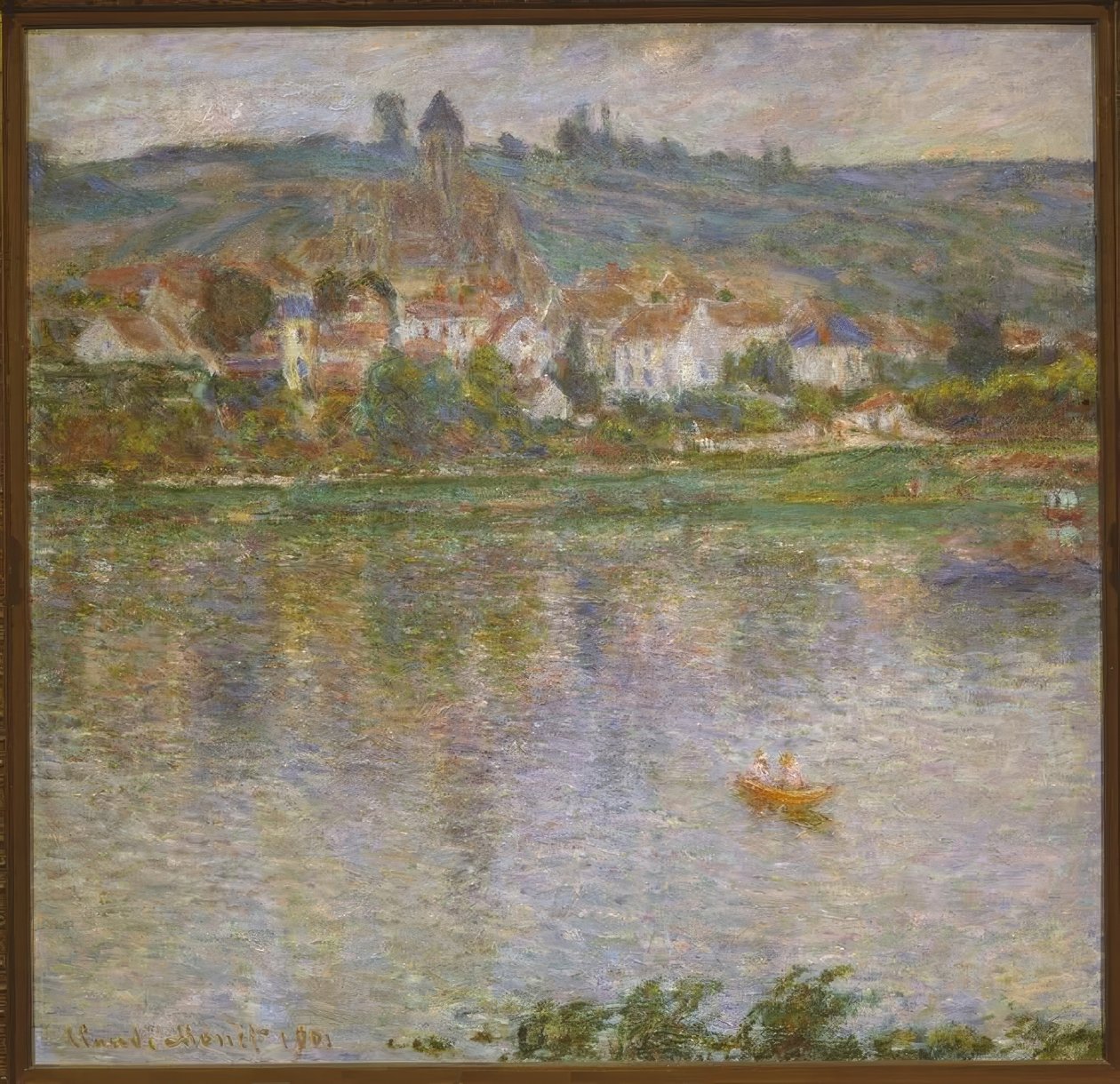 A cidade de Vetheuil de Claude Monet