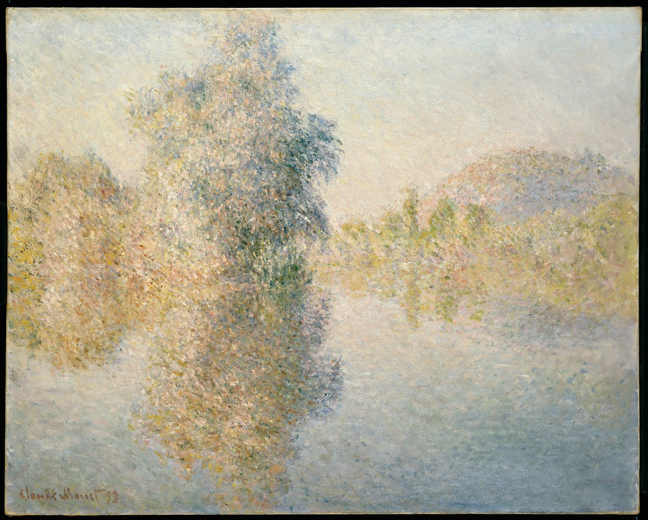 Manhã cedo no Sena em Giverny, 1893 de Claude Monet