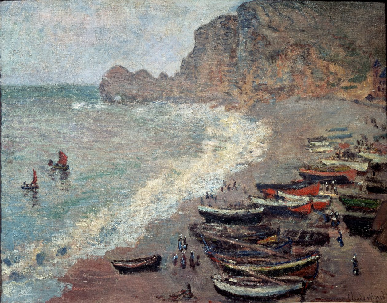 Etretat, a praia e a Porte d