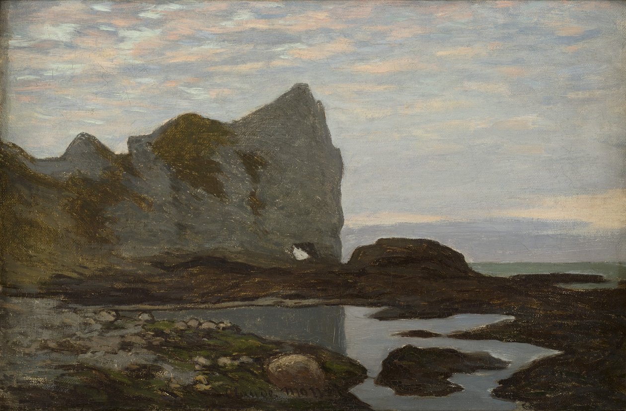 Étretat, ca 1864. de Claude Monet
