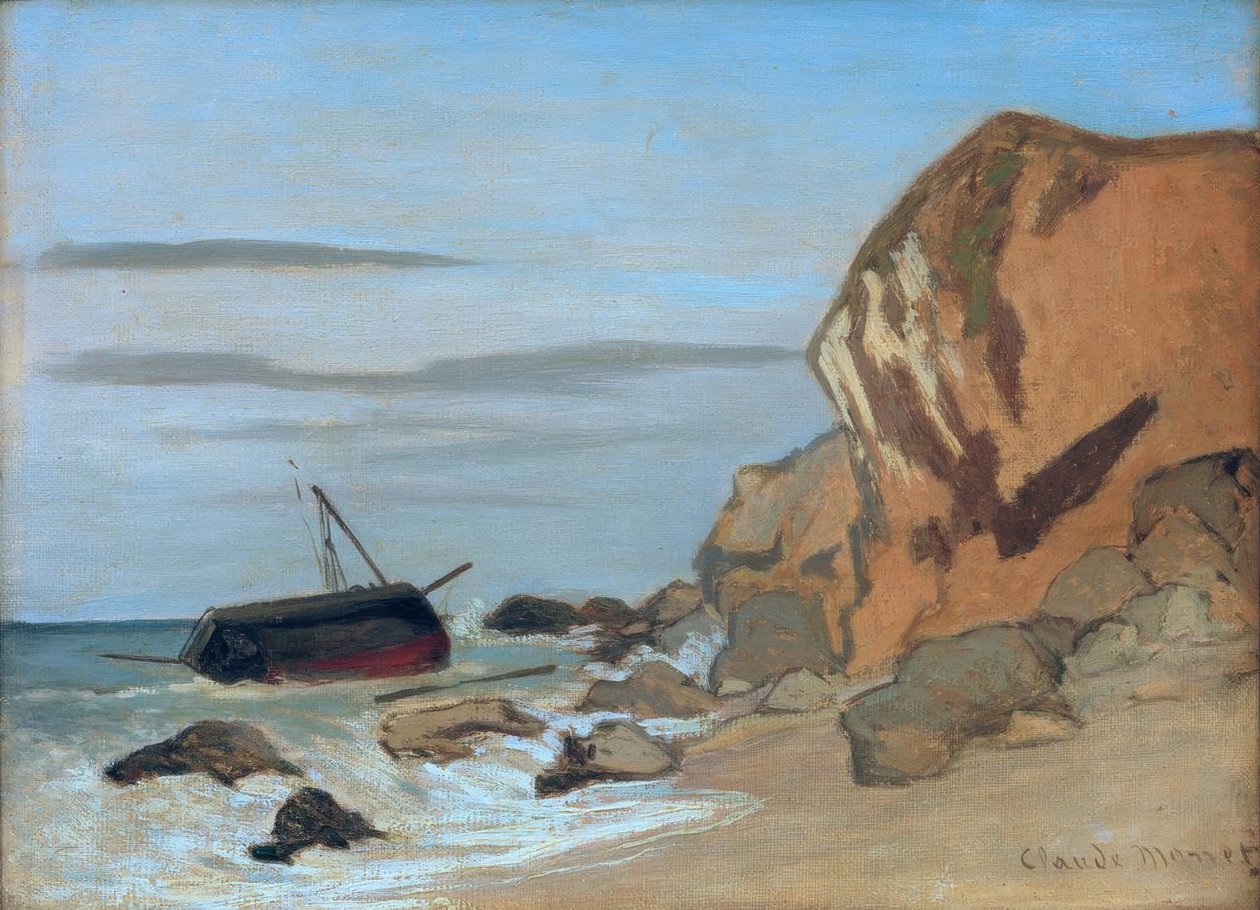 penhasco de Claude Monet
