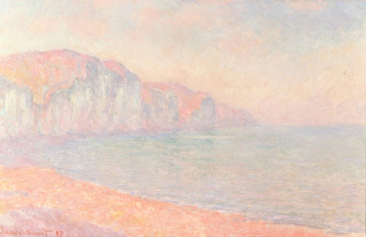Falésias de Pourville, pela manhã de Claude Monet