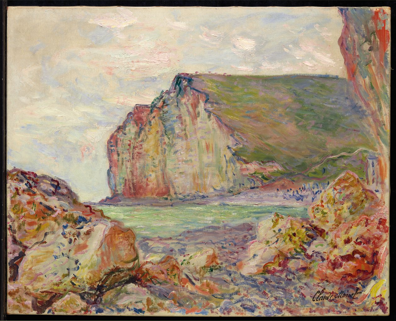 Penhascos de Petites-Dalles, 1884 de Claude Monet