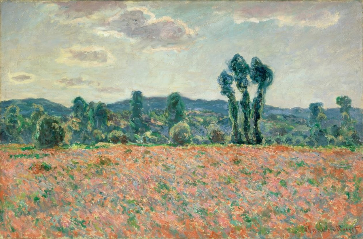 Campo com papoulas de Claude Monet