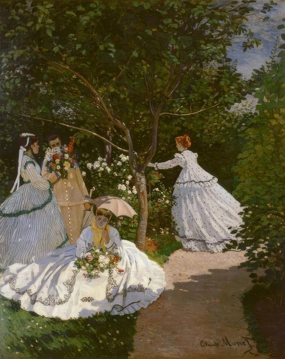 Mulheres no jardim de Claude Monet