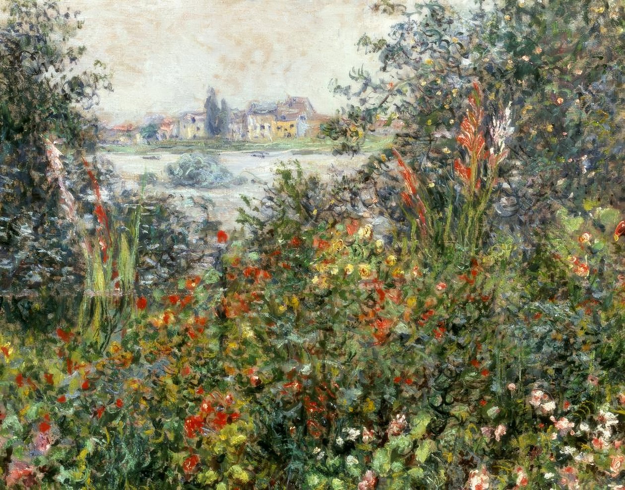 Flores em Vétheuil de Claude Monet