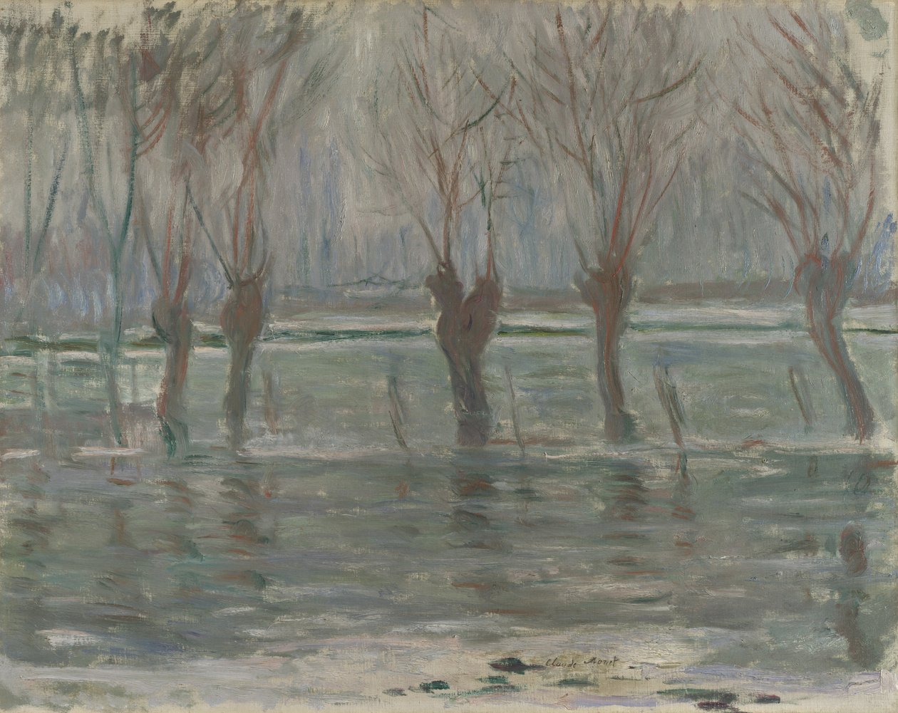 Águas de inundação, 1896 de Claude Monet