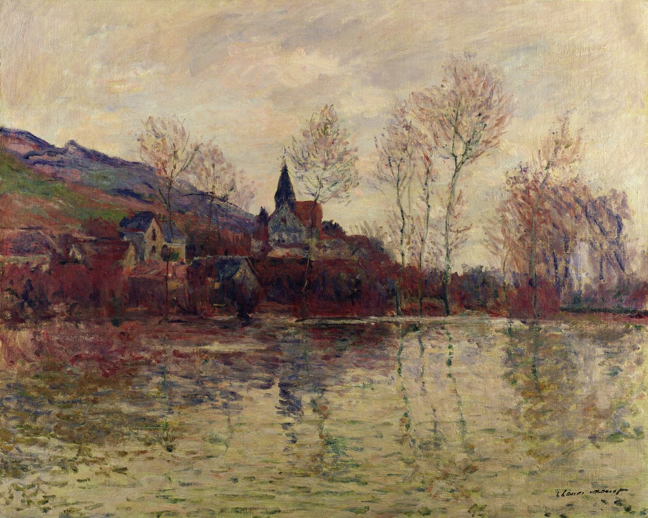Inundações em Giverny, 1886 de Claude Monet