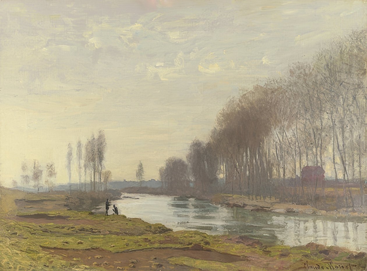Rio Sena em Argenteuil (Petit Bras de la Seine, Argenteuil). 1872 de Claude Monet