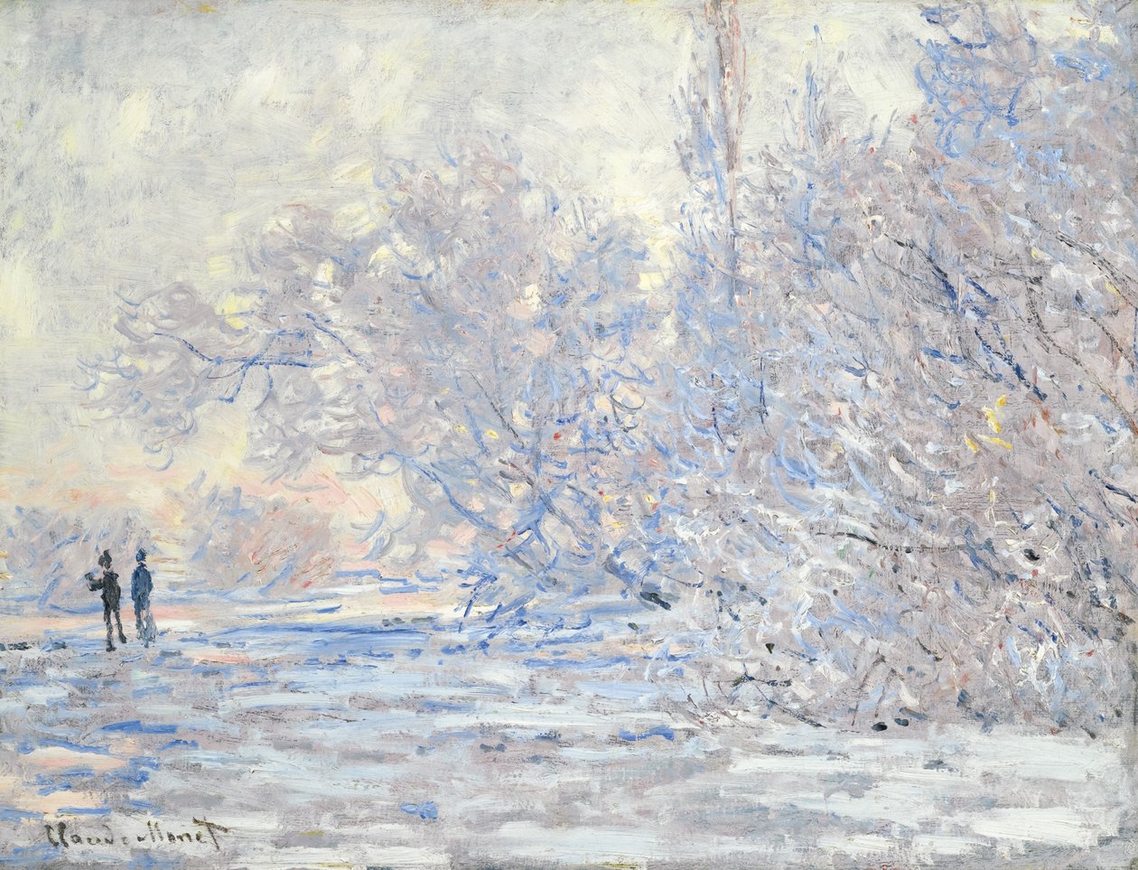 Geada em Giverny Le Givre à Giverny, 1885 de Claude Monet
