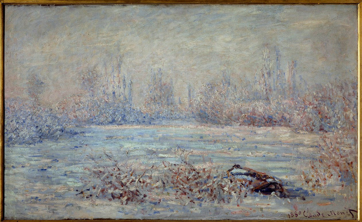 Frost perto de Vetheuil em 1880 Pintura de Claude Monet (1840-1926) 1880 Dim. 0,61 x 1 m. Paris, Musee d