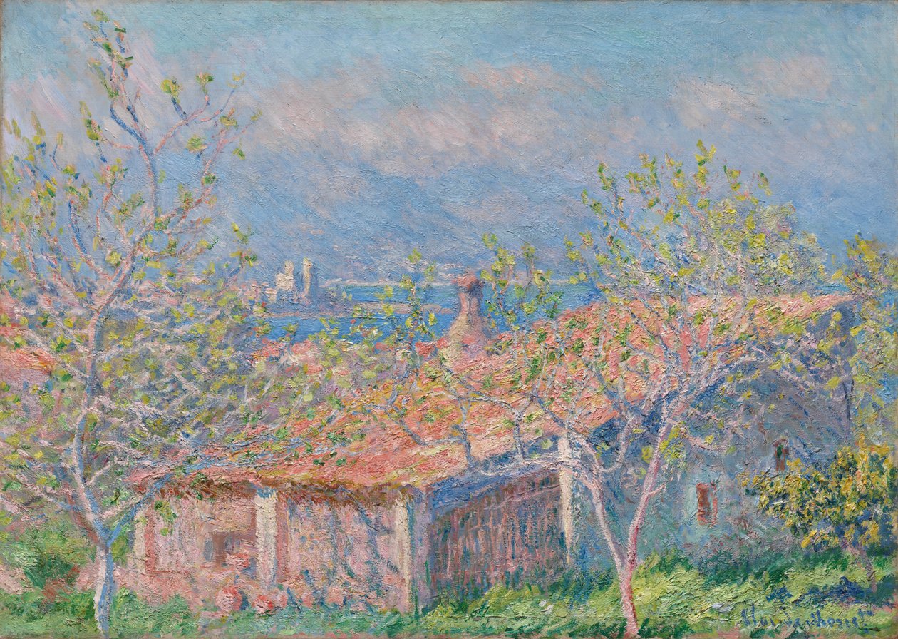 Casa dos jardineiro em Antibes, 1888. de Claude Monet