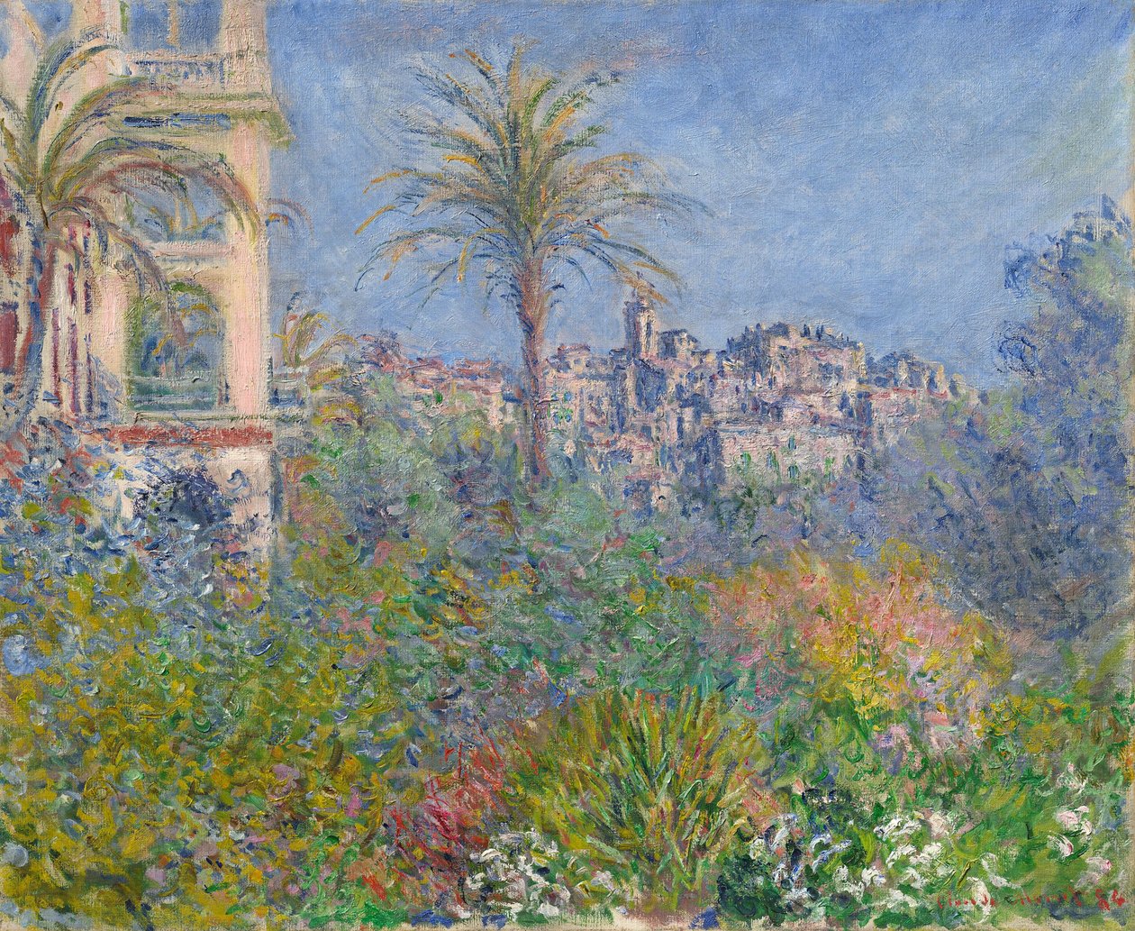 Alemão: Strada Romana em Bordighera Villas em Bordighera de Claude Monet