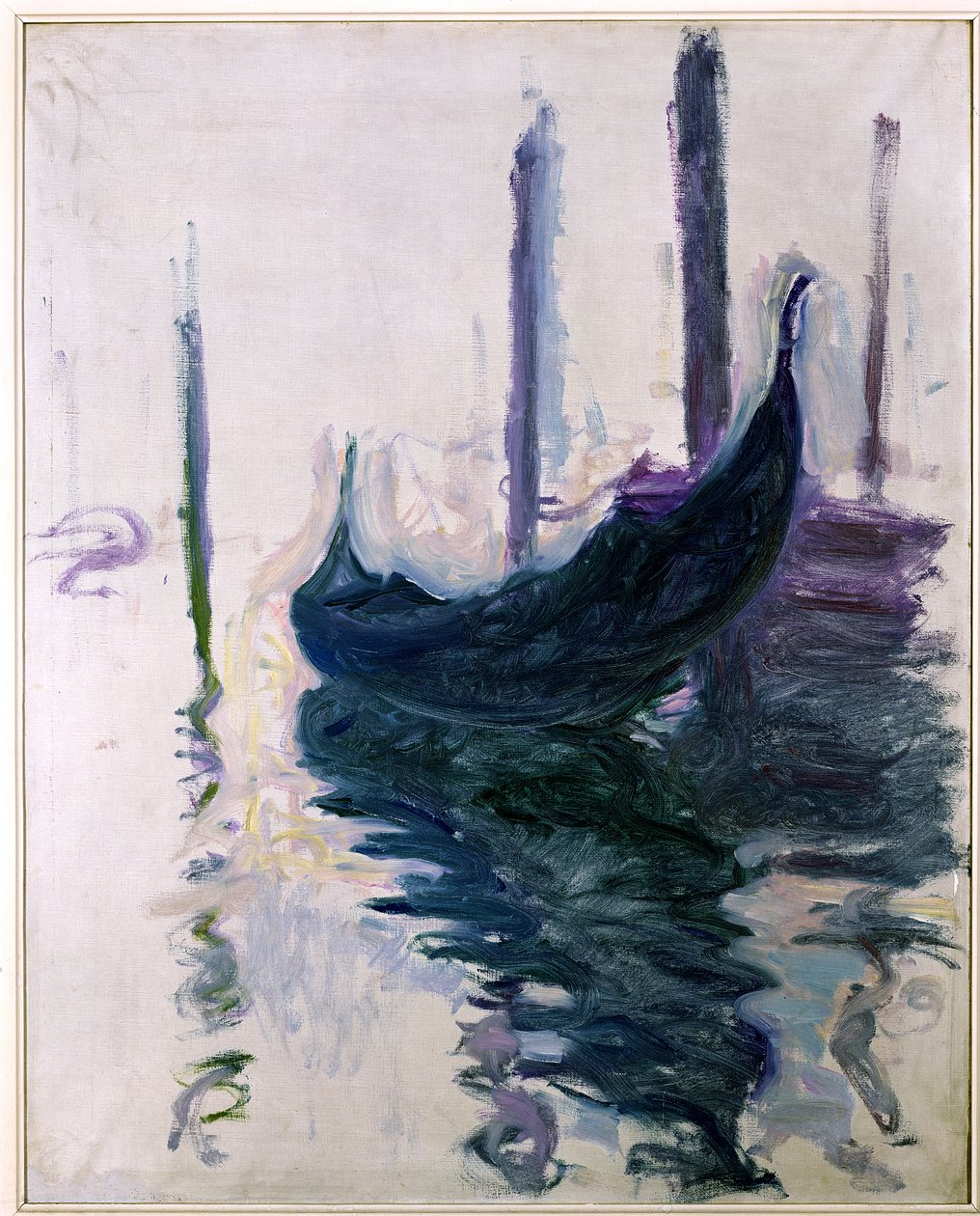Gôndolas em Veneza, 1908 de Claude Monet