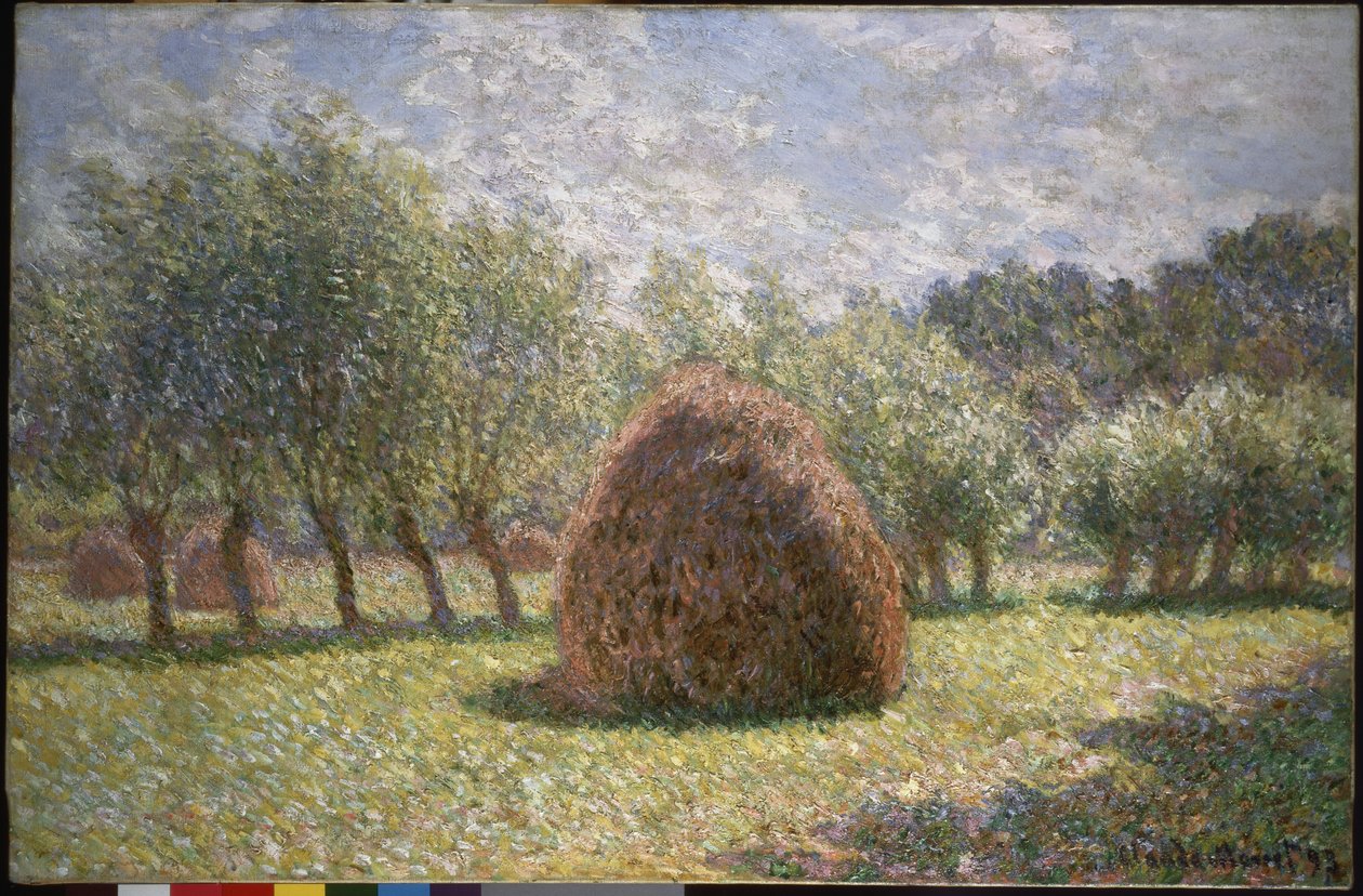 Palheiros em Giverny, 1893 de Claude Monet