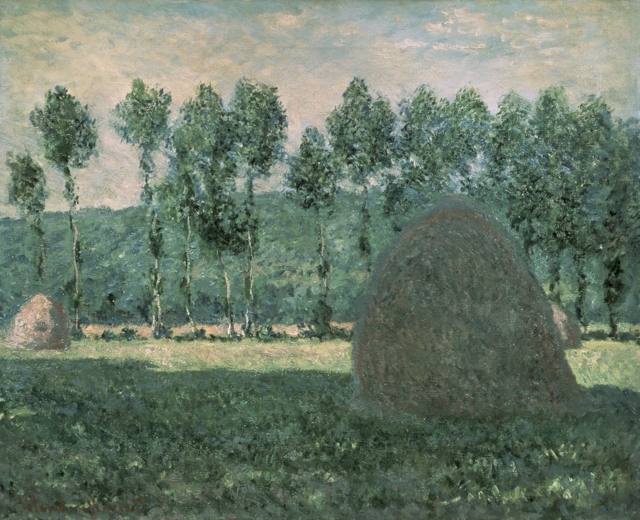 Montes de feno perto de Giverny, c.1884-89 de Claude Monet