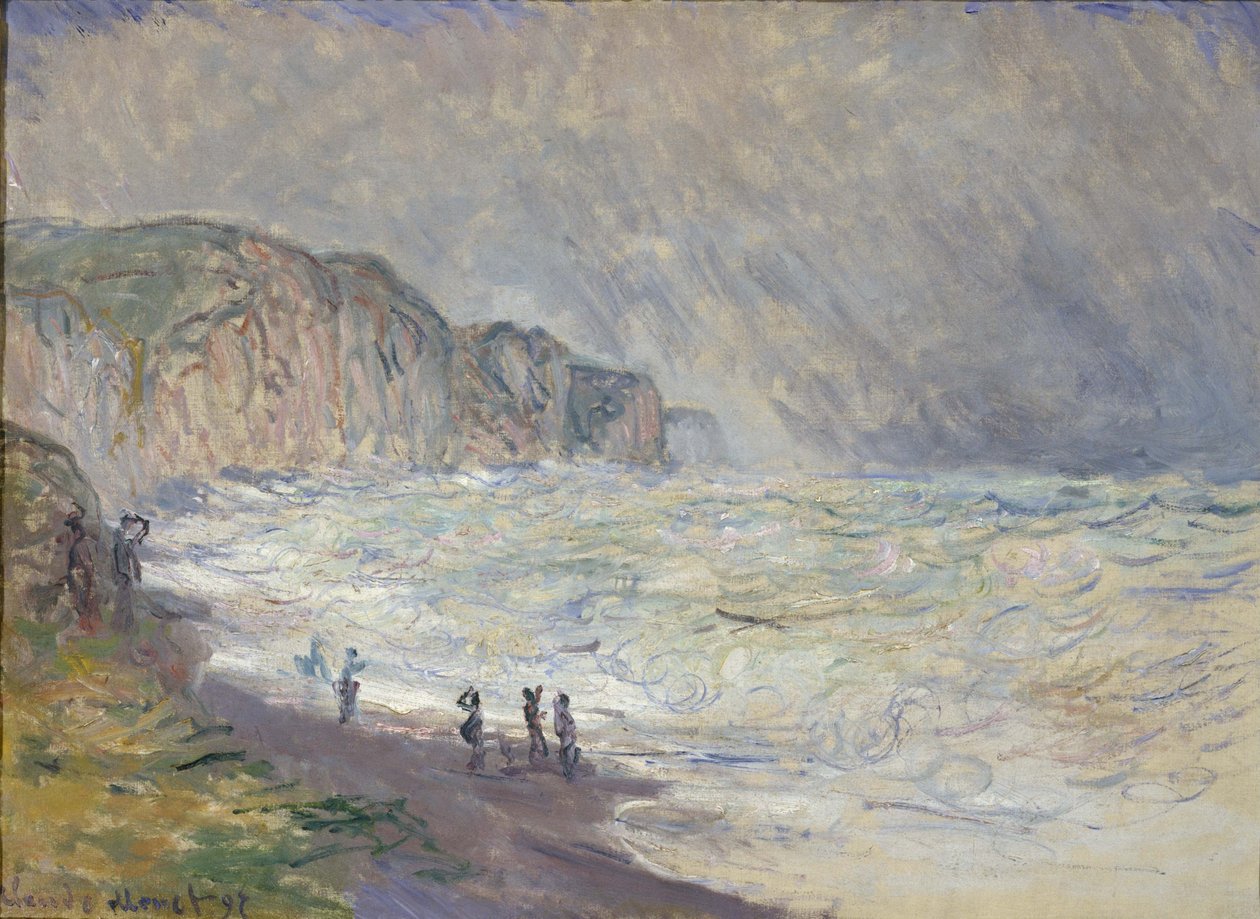 Mar Pesado em Pourville, 1897 de Claude Monet