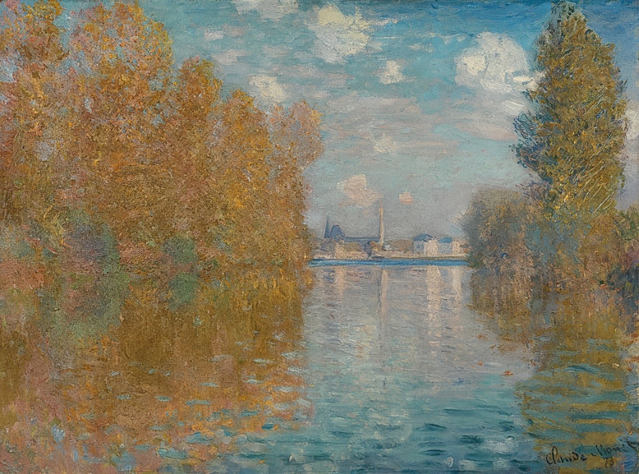 Clima de outono em Argenteuil. 1873 de Claude Monet