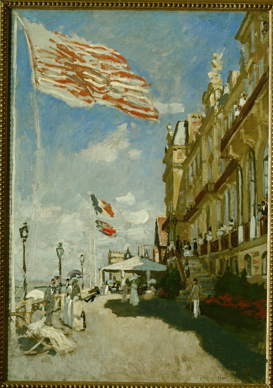 Hotel des Roches Noires (óleo sobre tela) de Claude Monet