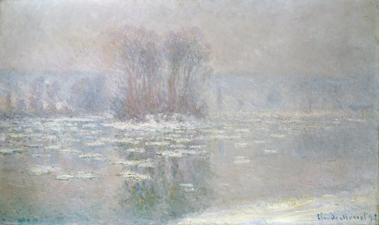 Gelo em Bennecourt, 1898 de Claude Monet