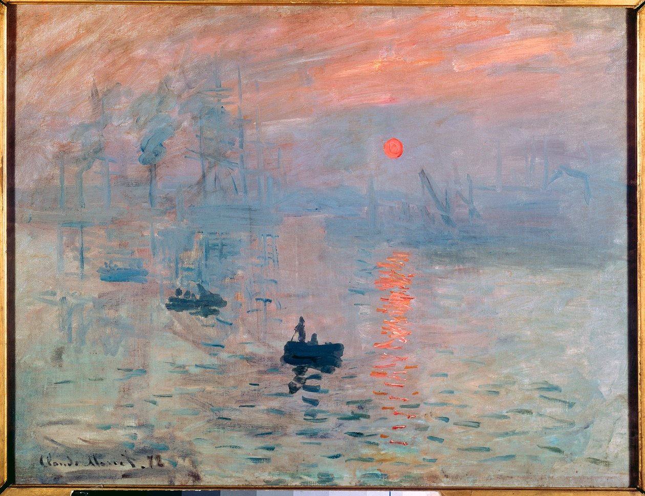 Impressão, nascer do sol de Claude Monet