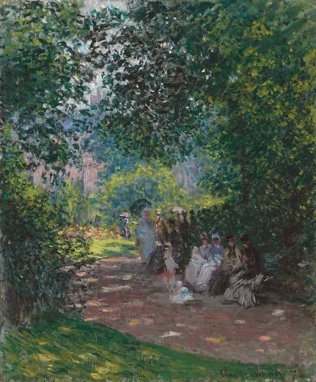 Em Monceau Park, 1878 de Claude Monet