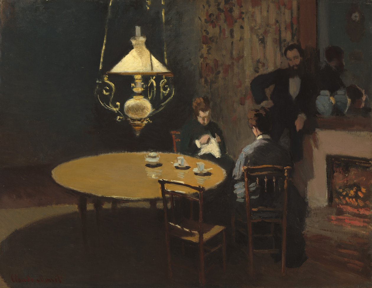 Interior, depois do jantar de Claude Monet