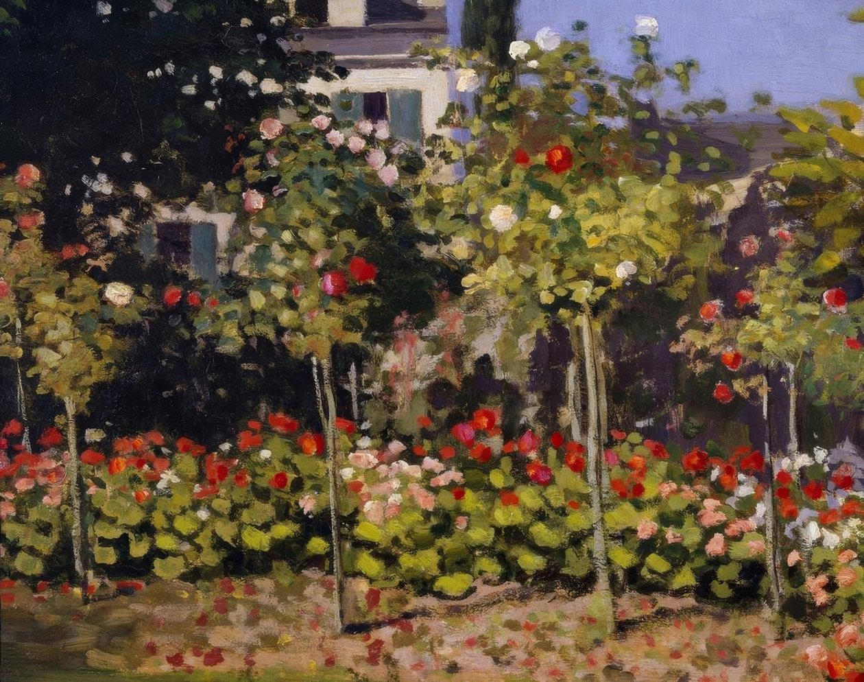 Jardim em flor de Claude Monet