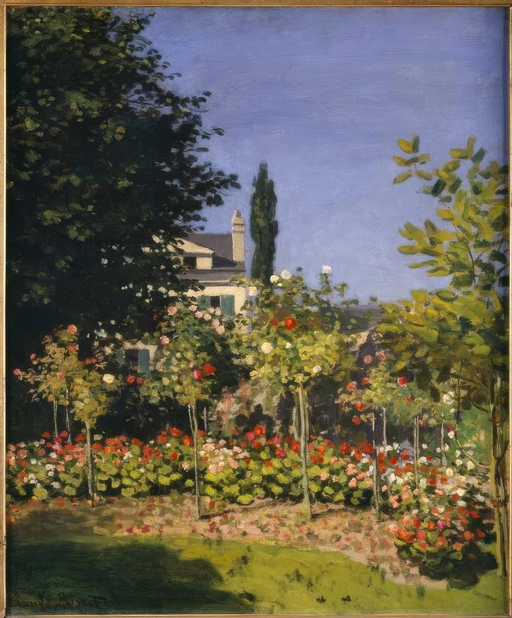 Jardim em flor de Claude Monet