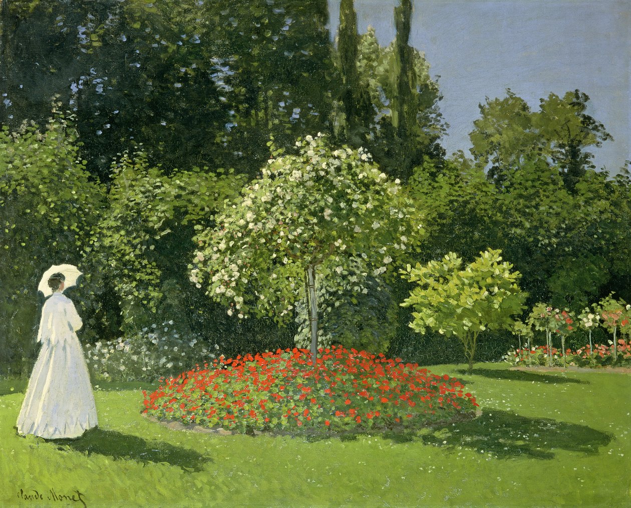 Jeanne Marie Lecadre no Jardim de Claude Monet
