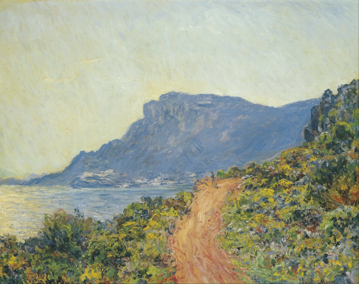 A Corniche, perto do Mónaco de Claude Monet